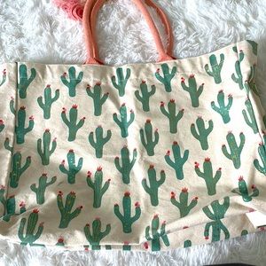 Large tote bag Cactus